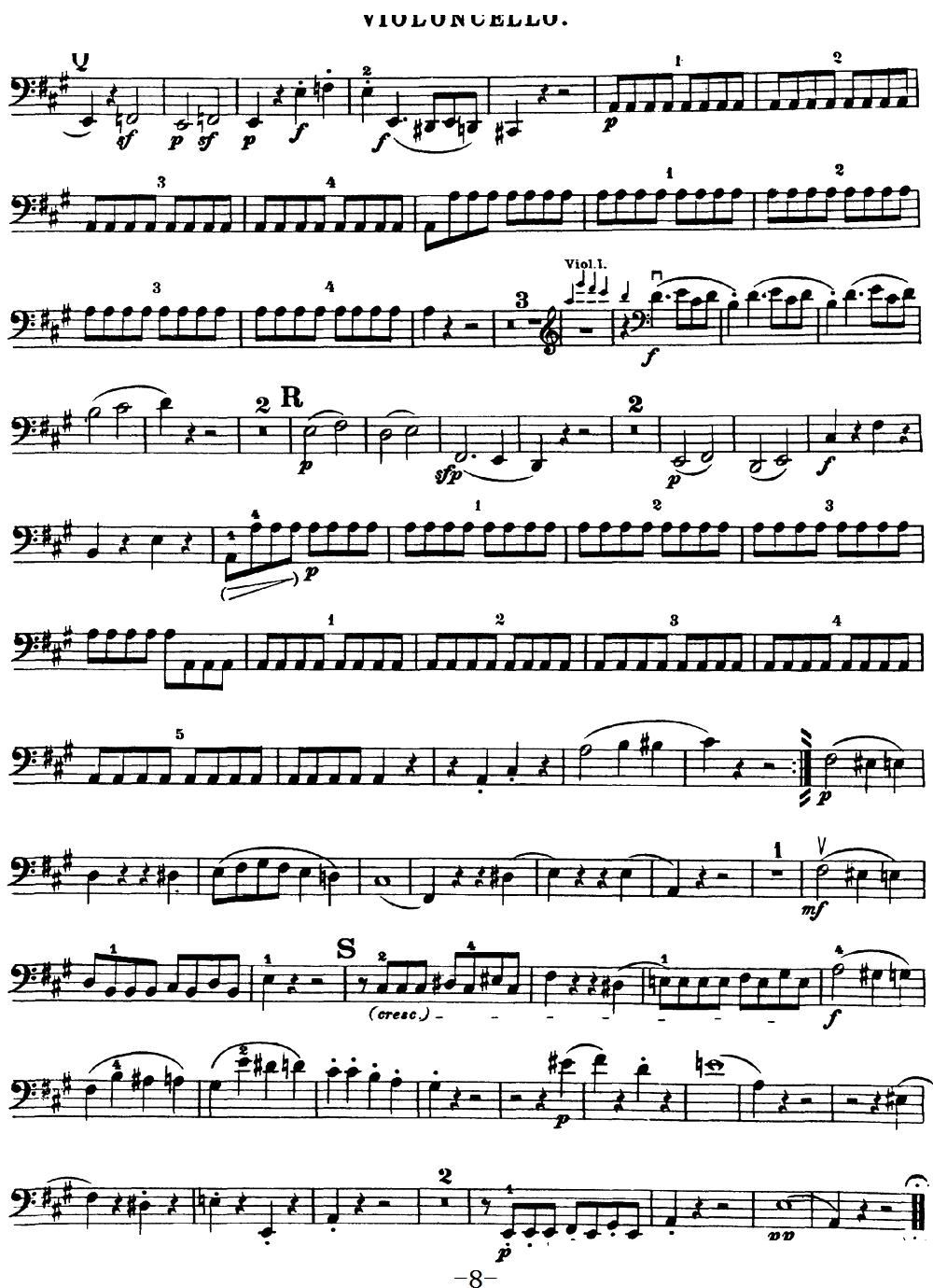 Mozart Quartet No 18 in A Major K 464 Cello(ʮּ)8