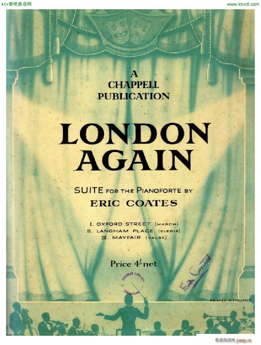 Coates London Again Piano Suite()1