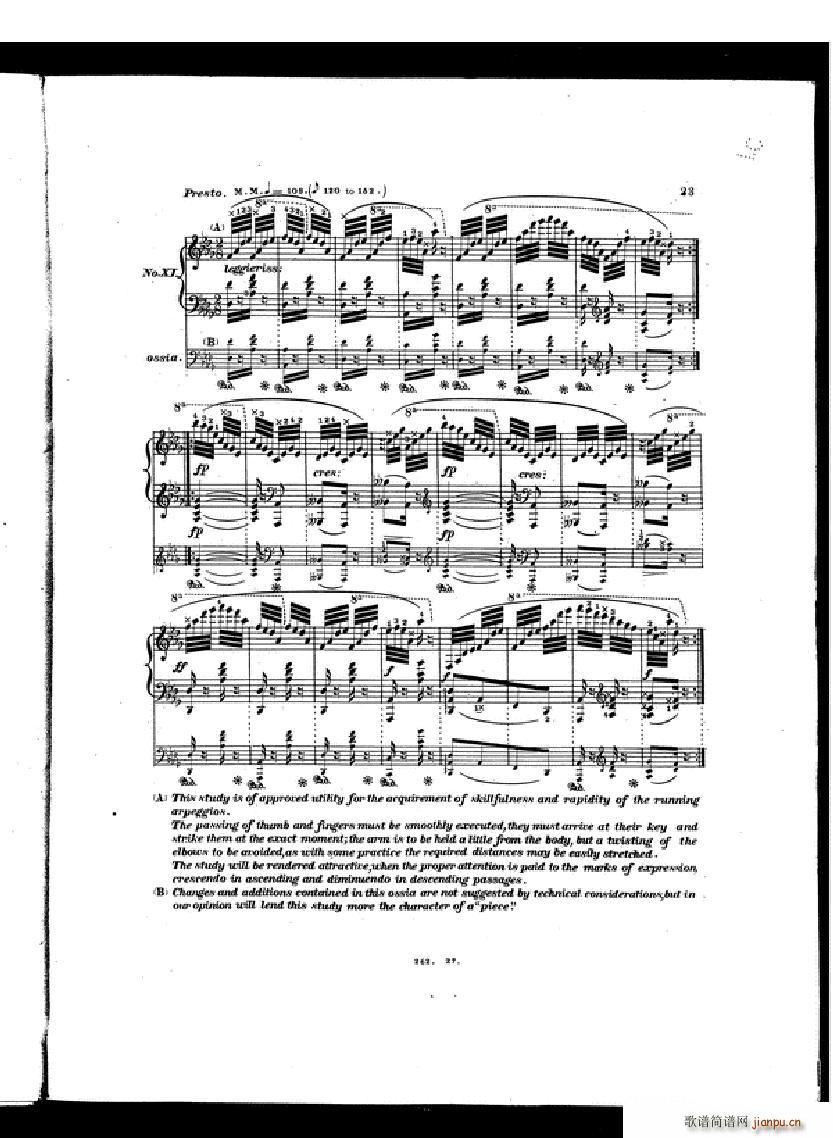 Czerny Etudes de la velocite book II()21