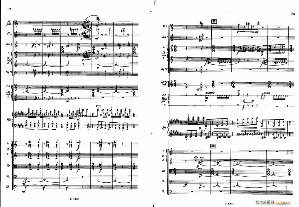 Bartok SZ 83 Piano Concerto No1 Full Score ()47