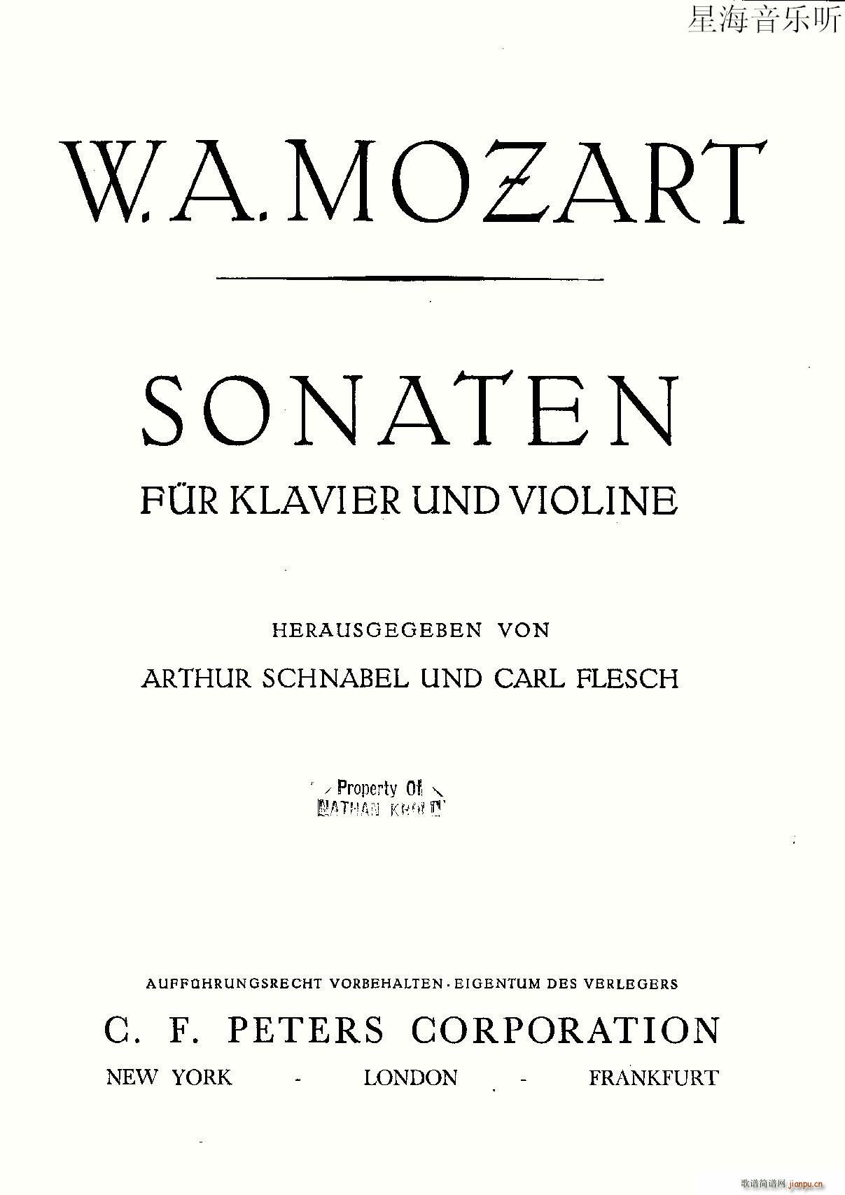 Mozart Violin Sonata No 2 KV 303 ڶС(С)1