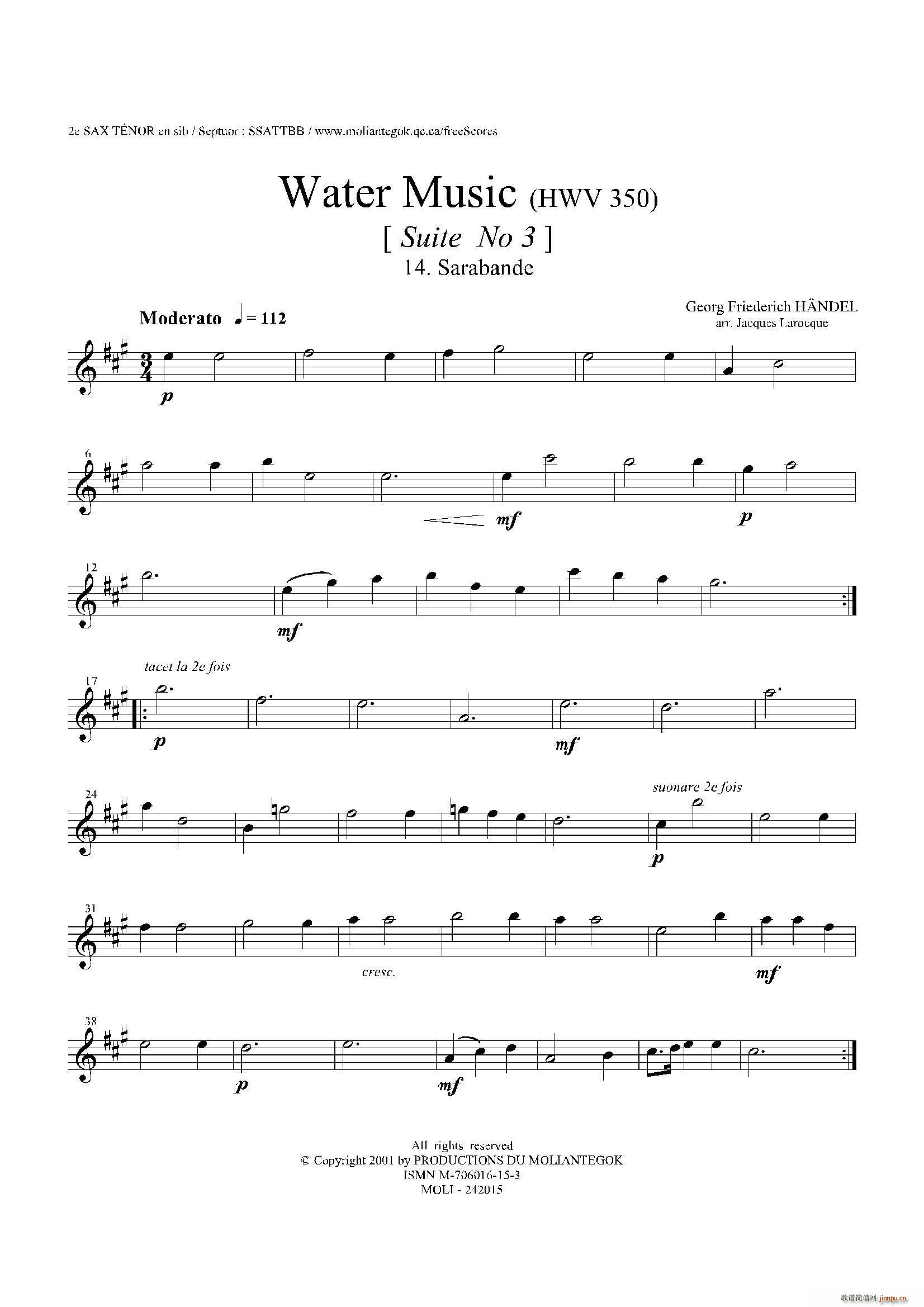 Water Music HWV 350 No 3 ڶ˹(ʮּ)1