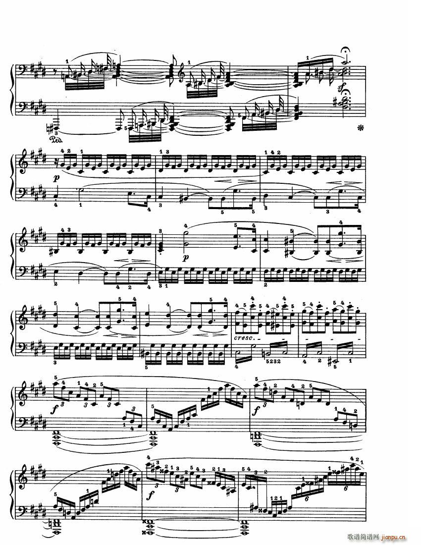 Beethoven op 27 no 2 Piano Sonata Moonlight()13