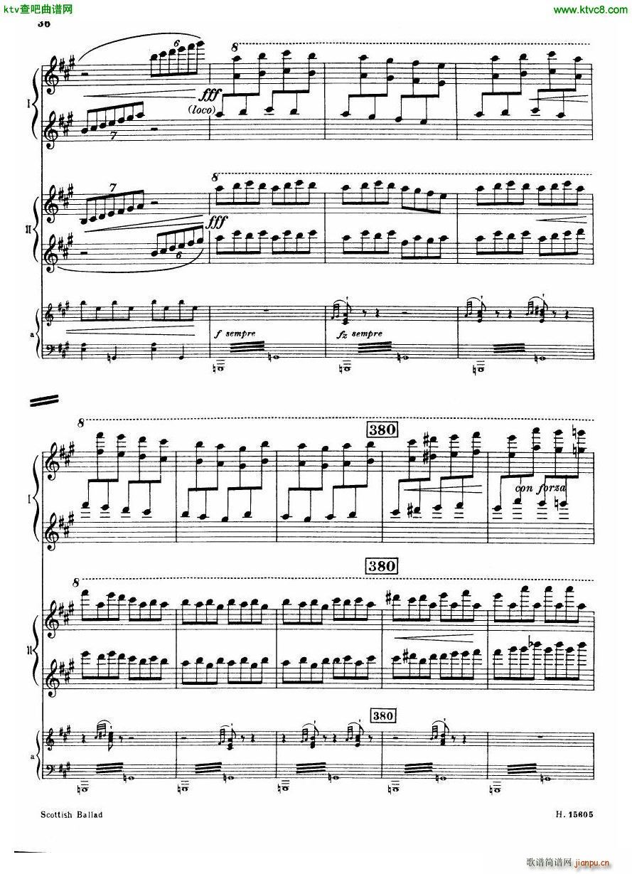 Britten Scottish Ballad op 26 arr for 2 pianos()37