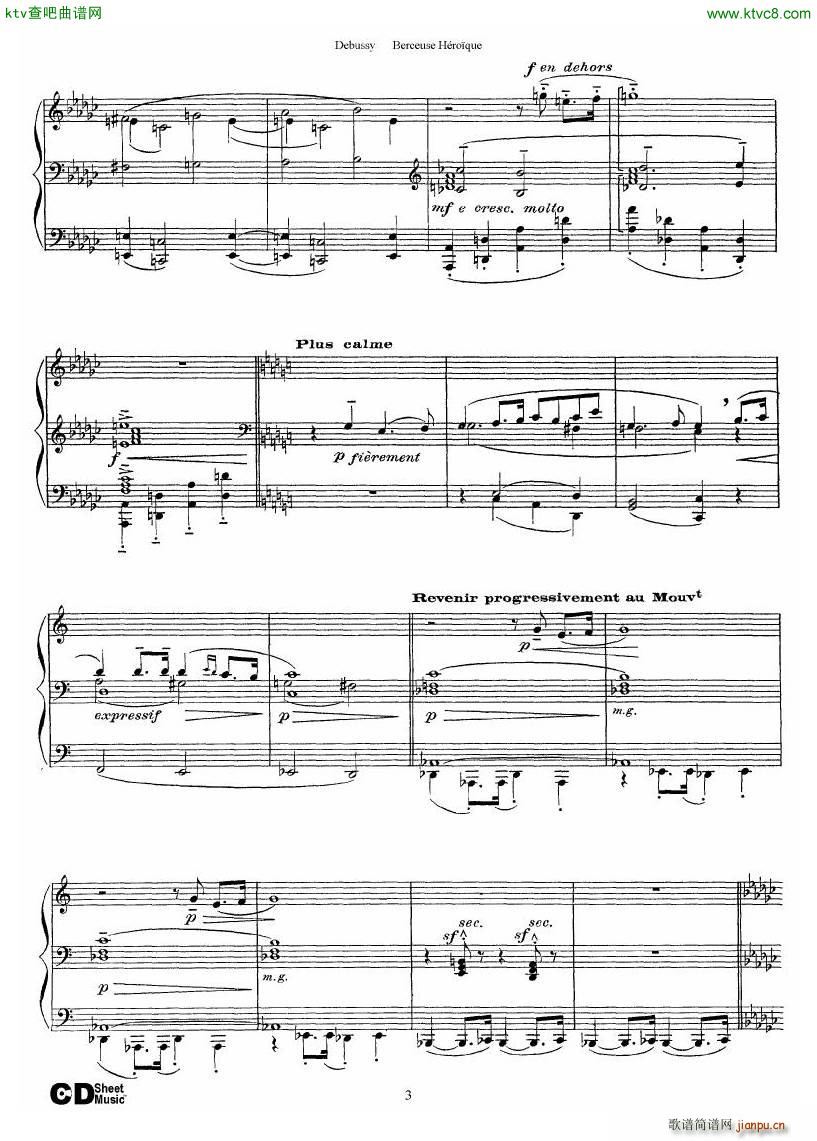 Debussy Berceuse Hro que()3