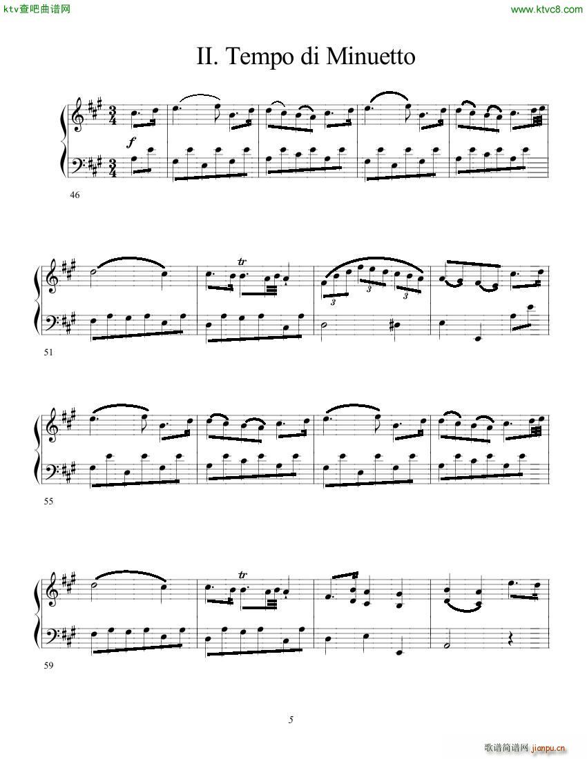 Clementi op 1 No 5 Sonate A major()5