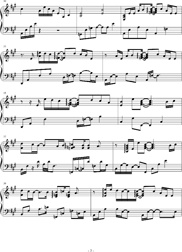 One more time, One more chance PIANO ver.()3