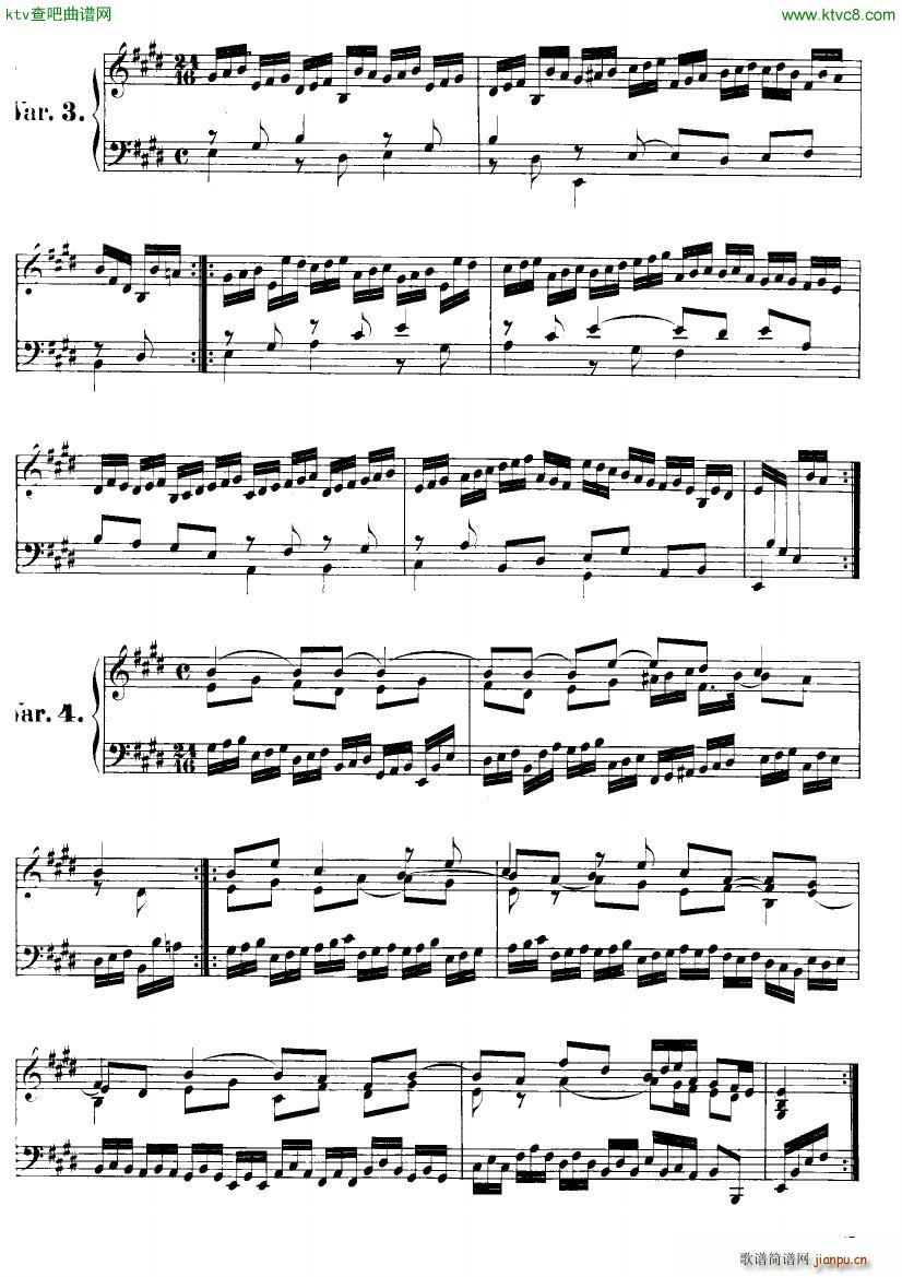 Handel Suite in E major G145 148()5