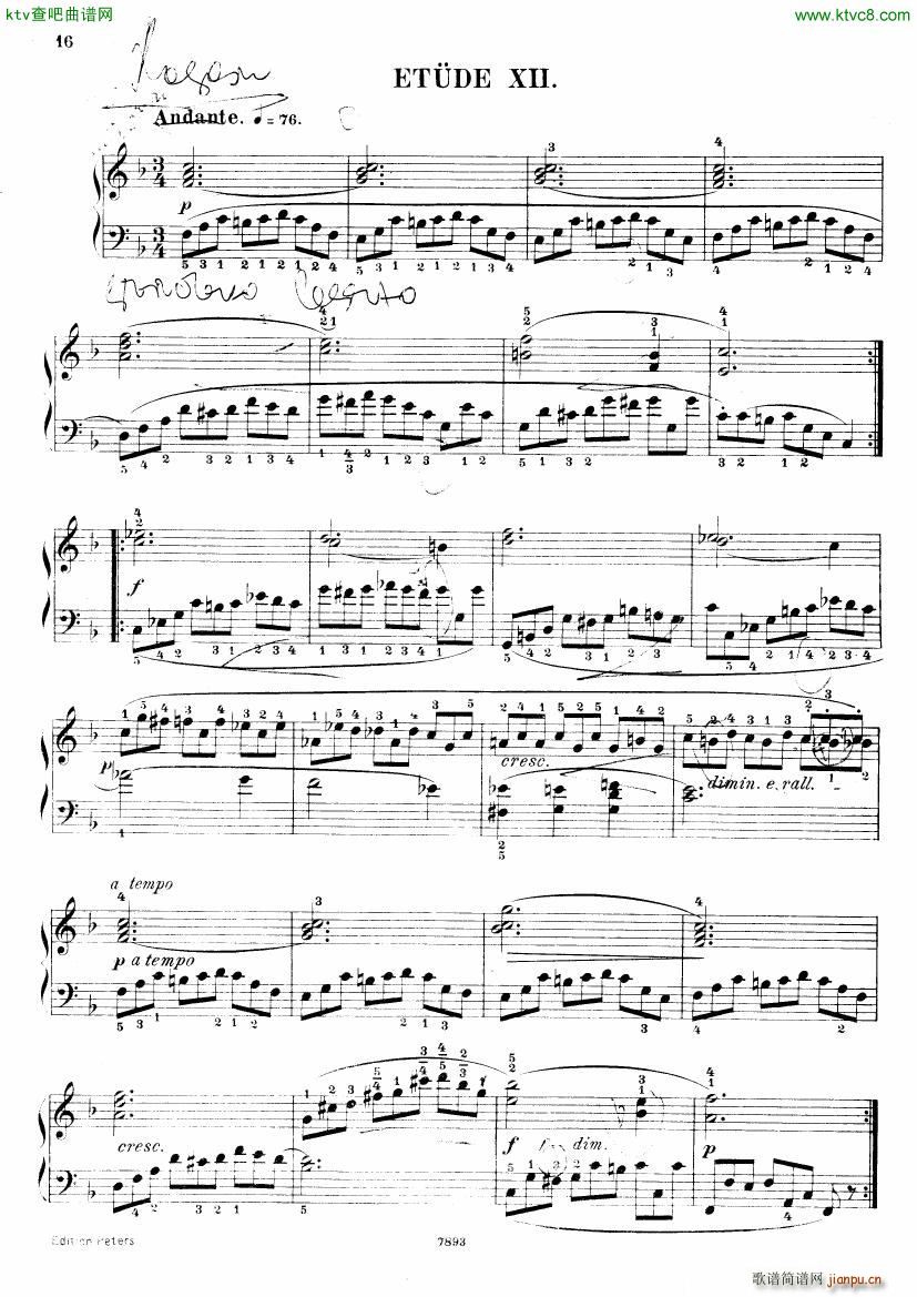 Henri Bertini 1798 1876 25 Easy Etudes Op 100()17