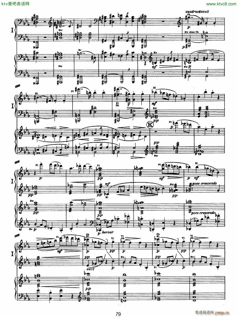 Bruckner Symphony No 4 4 hands arr ()13