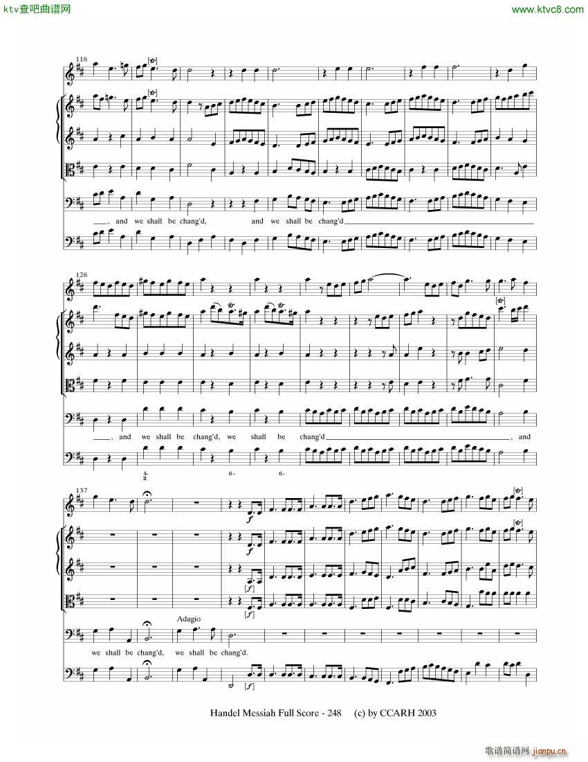 G F Handel Messiah Open Score ()7