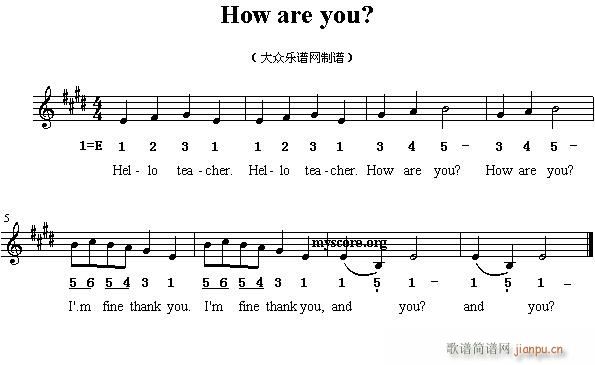 how are you?()1