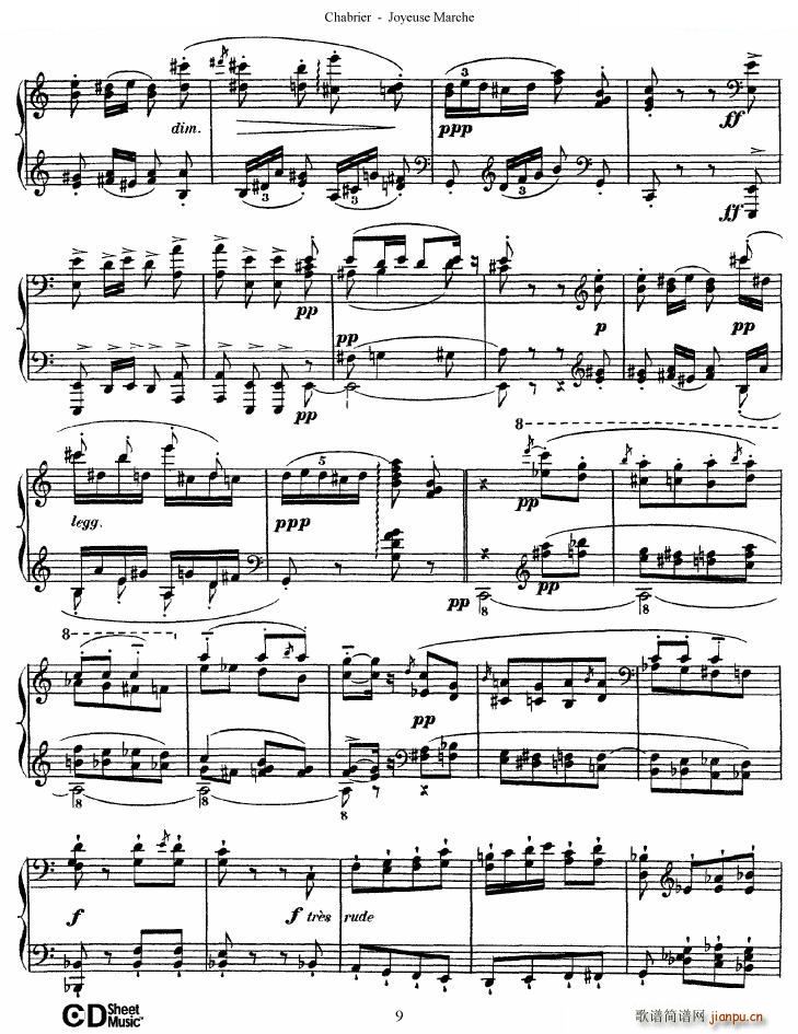 Chabrier Joyeuse Marche Joyeuse Marche(ʮּ)9