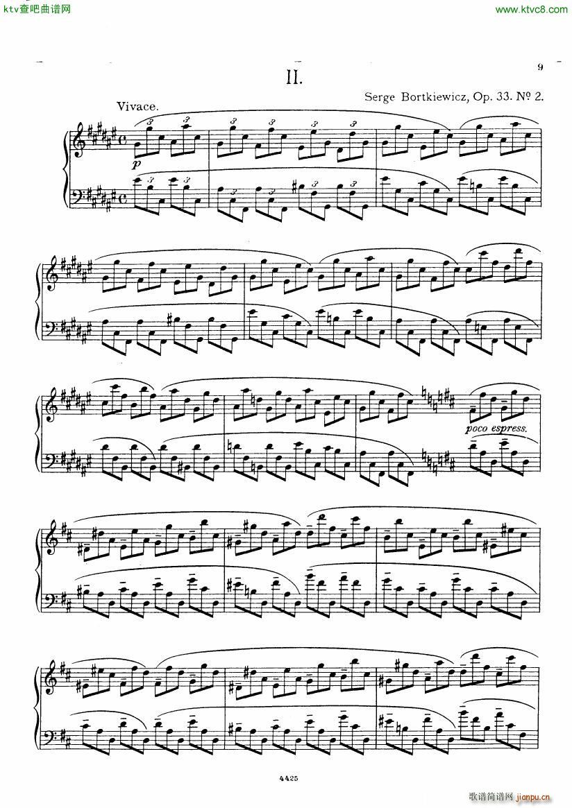 Bortkiewicz 10 Preludes Op 33()9