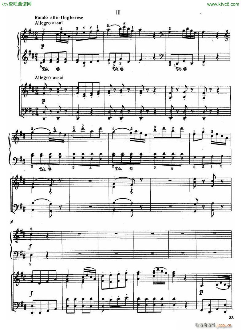 Haydn Piano Concerto in D Major 2pf()31