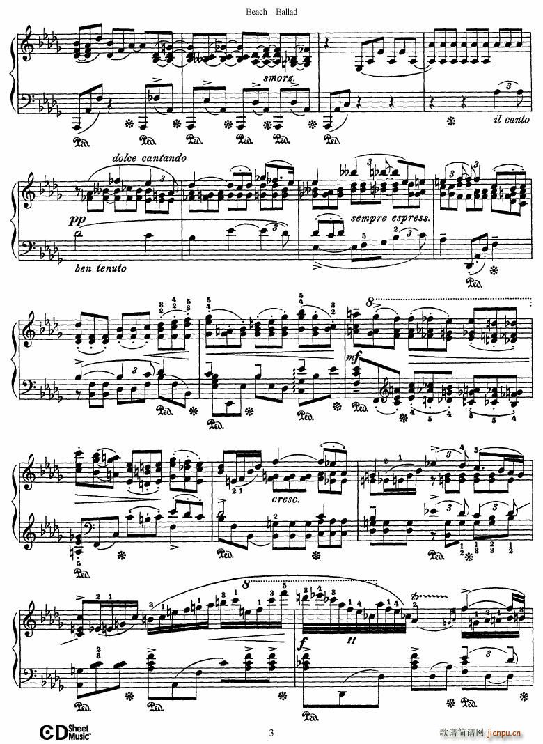 Beach Ballad in D flat major()3