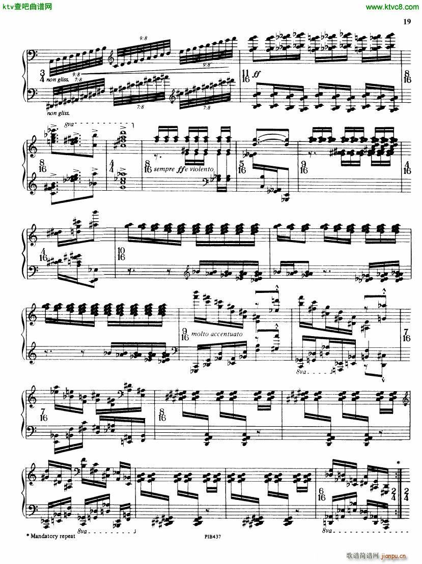 Ginastera op 53 Sonata No 2()19