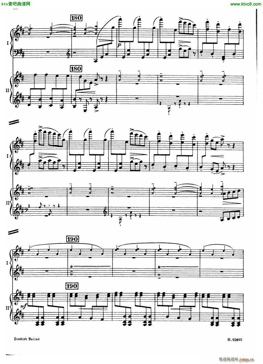 Britten Scottish Ballad op 26 arr for 2 pianos()21