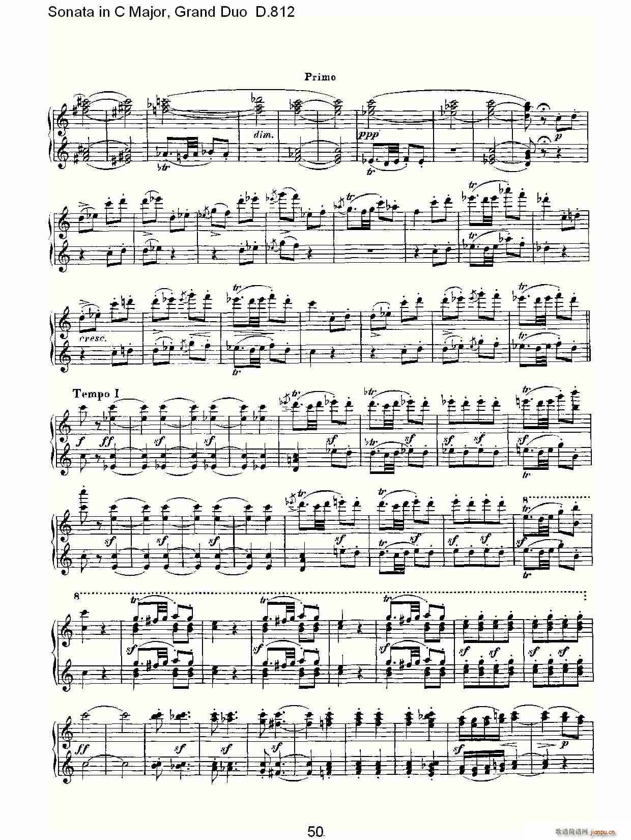 Sonata in C Major, Grand Duo D.812()20