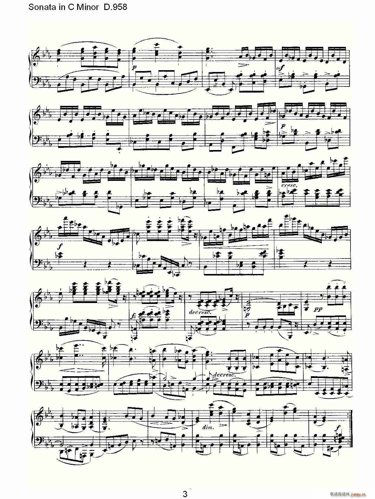 Sonata in C Minor D.958(ʮּ)3