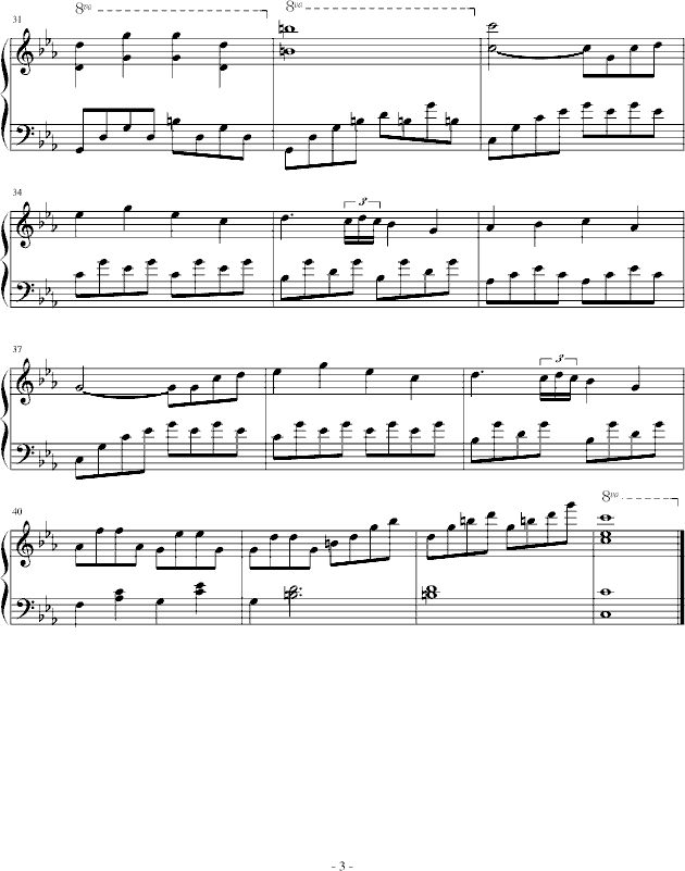 钢琴小品2(钢琴谱)3