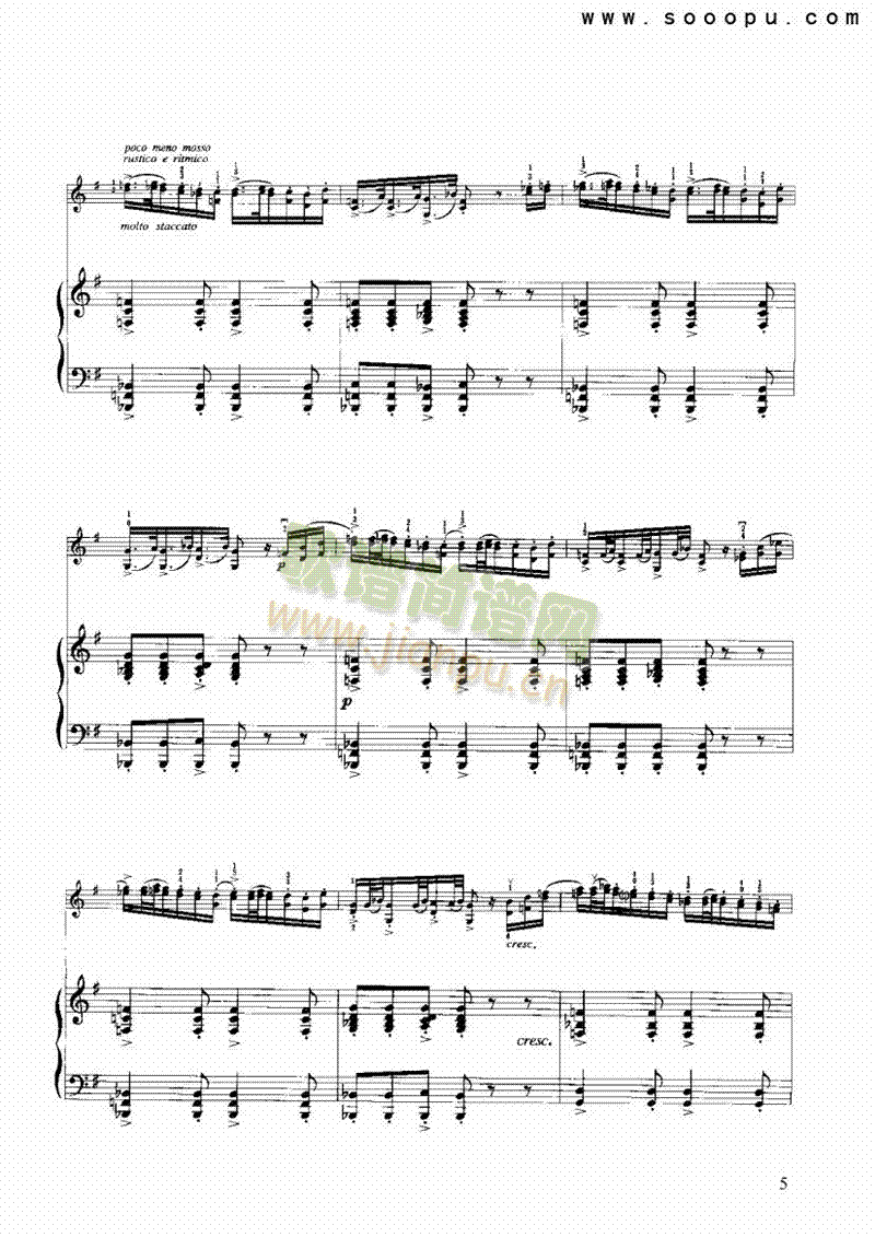 牧歌弦乐类小提琴(其他乐谱)5