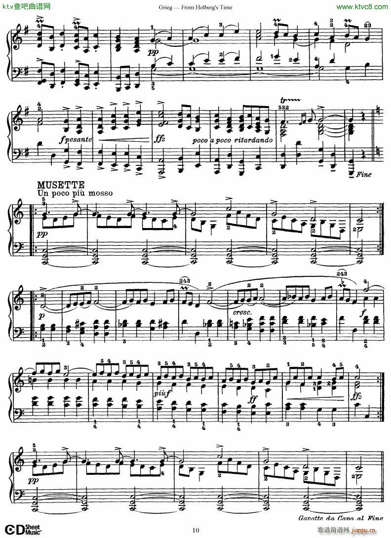 Grieg From Holberg s Time 1 5()10