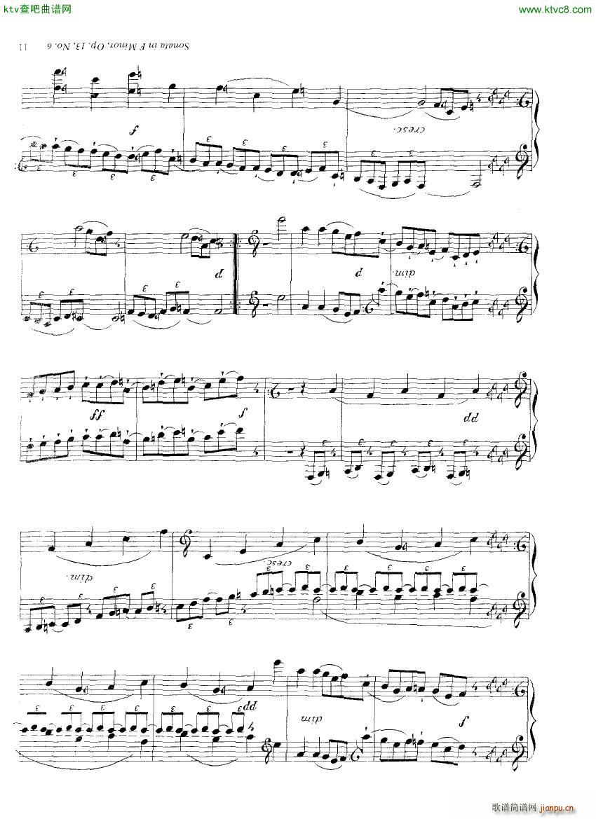 Clementi 13 6 Sonata Fminor 1 2()3