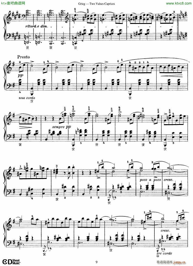Grieg Two Valses Caprices()9