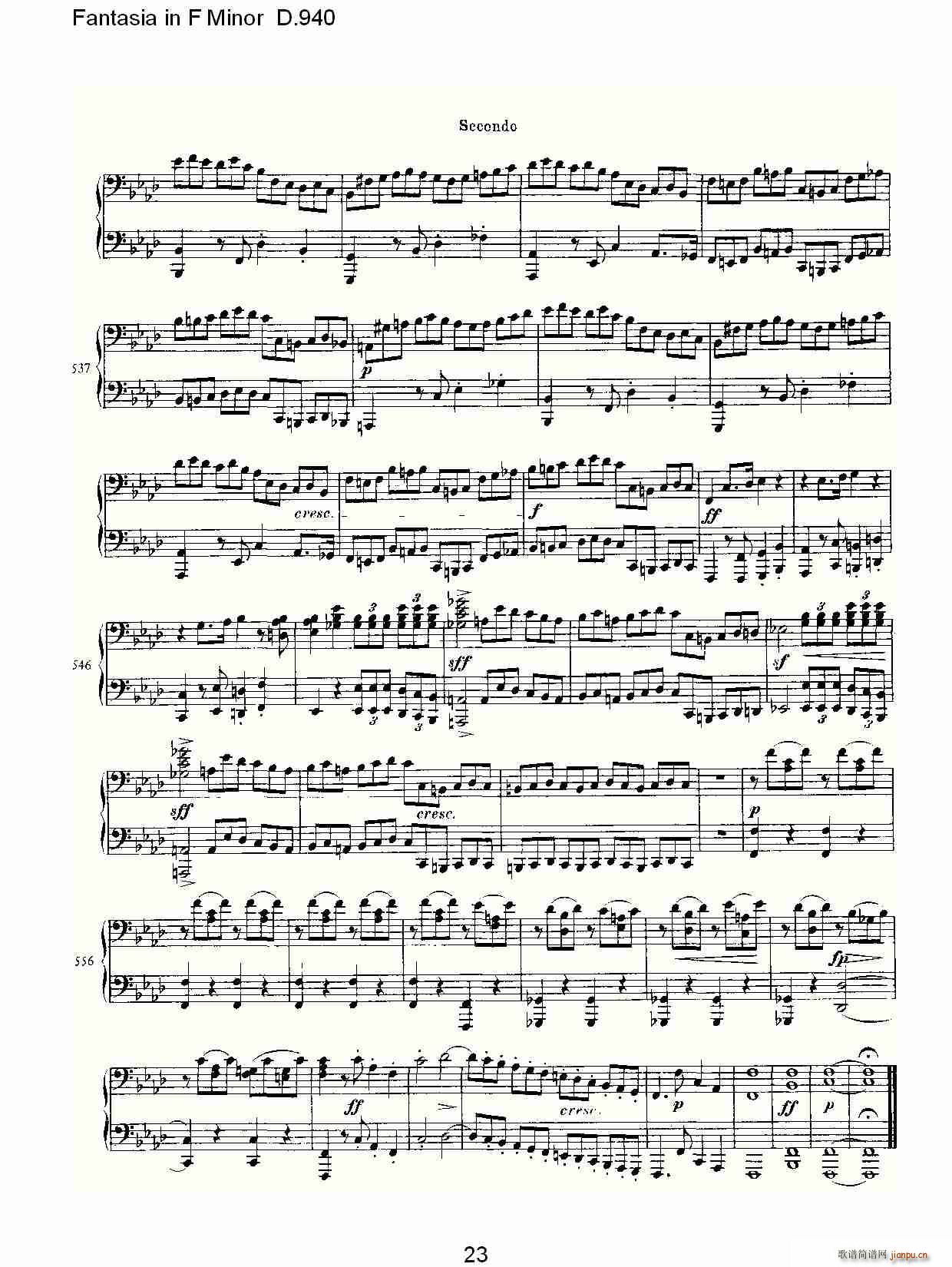 Fantasia in F Minor D.940(ʮּ)23