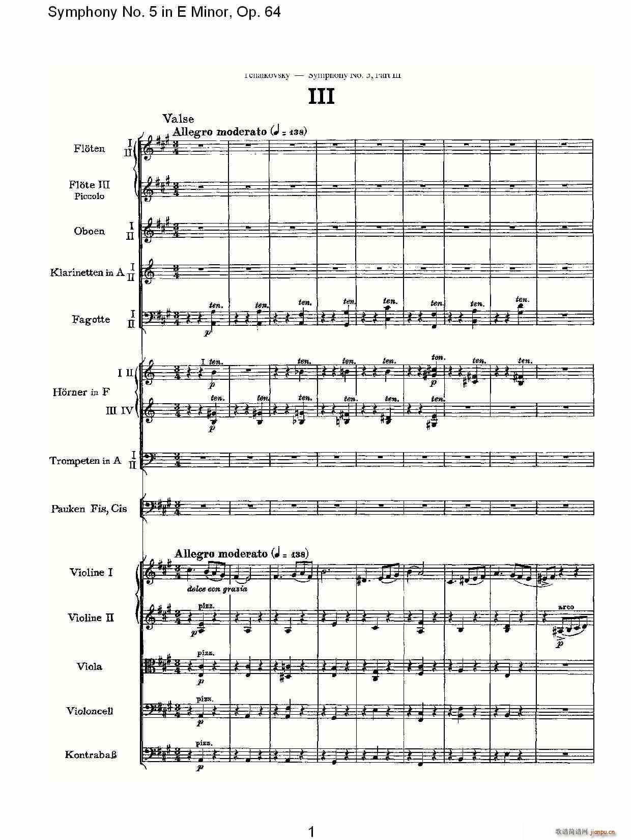 Symphony No. 5 in E Minor, Op.(ʮּ)1
