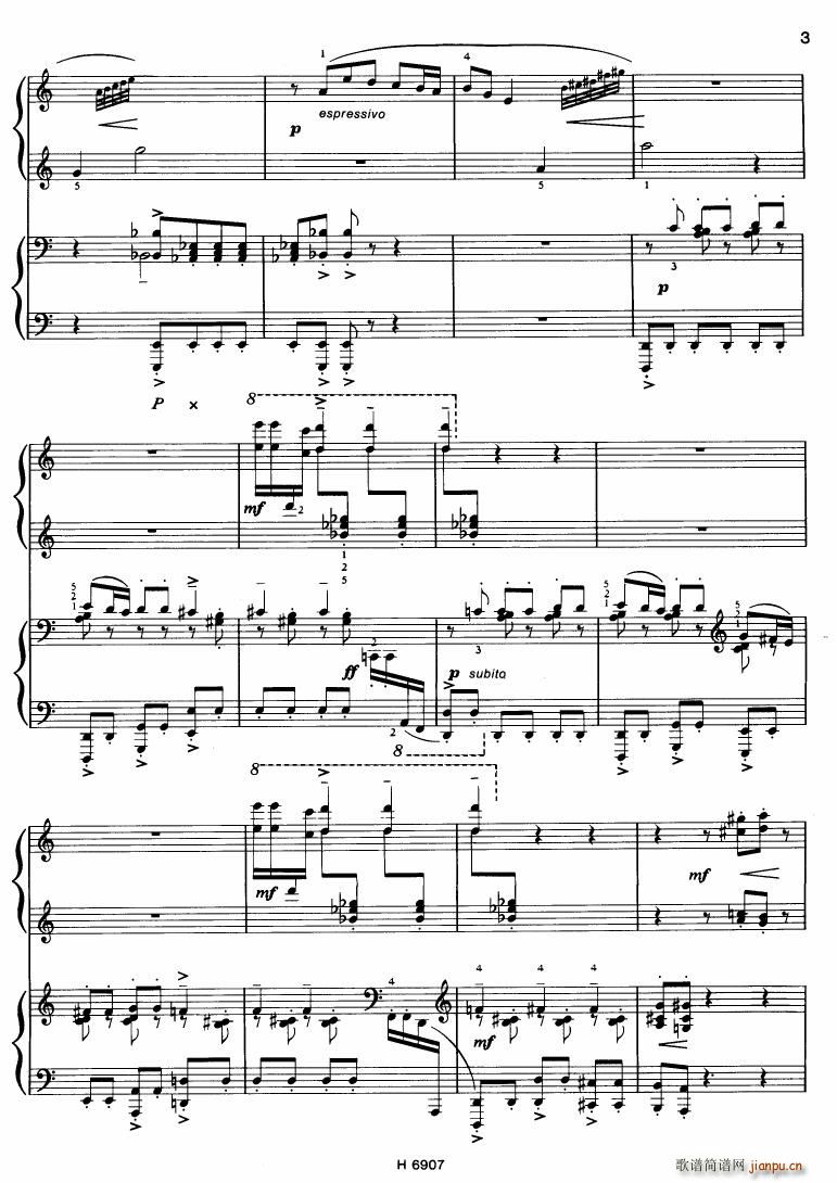 Barton Sonatina for 4 hands()3