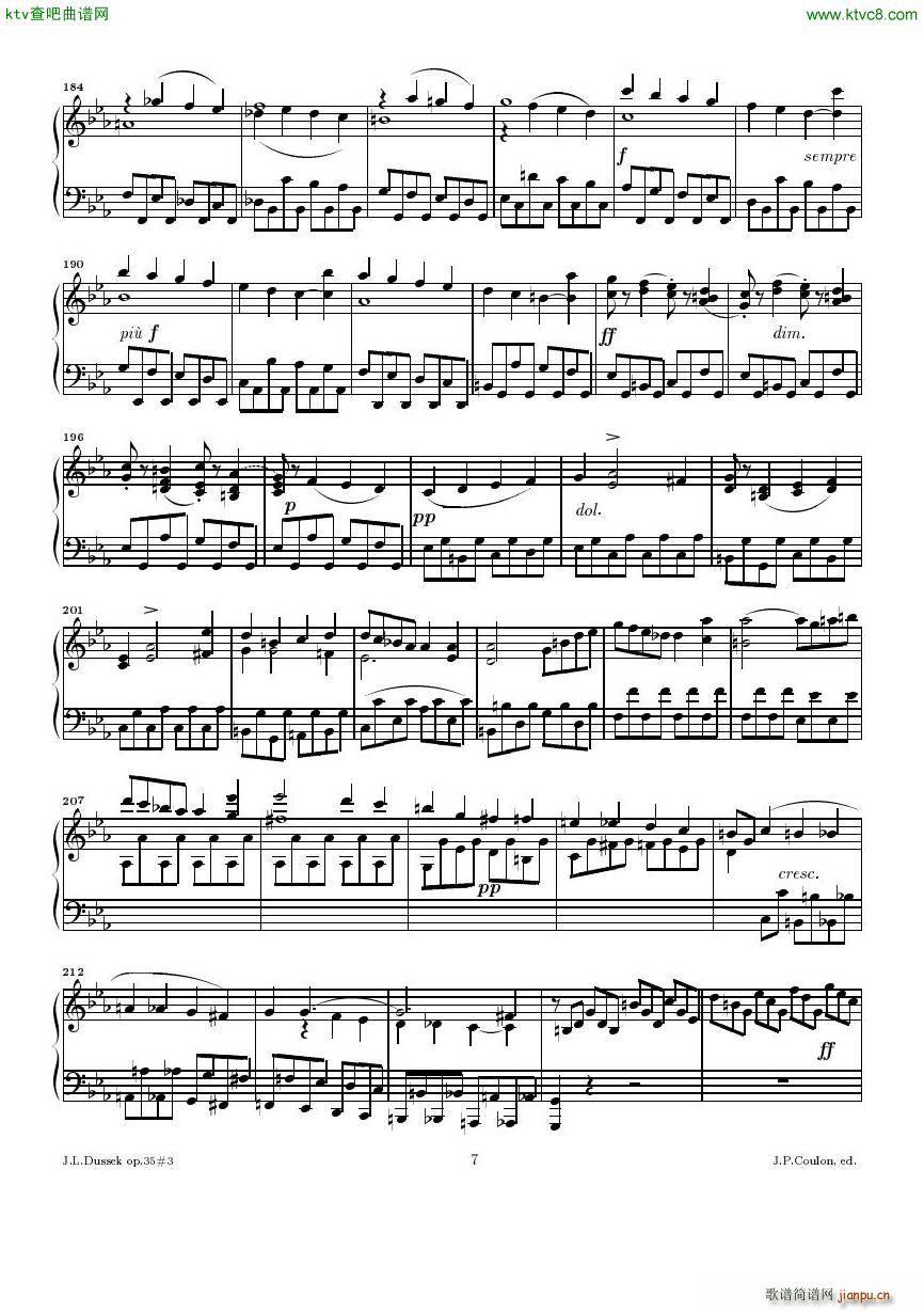 Dussek Sonate No13 op35 No3()7