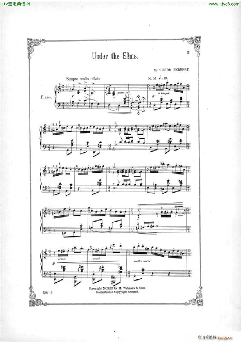 Victor Herbert Under the Elms Souvenir de Saratoga()1