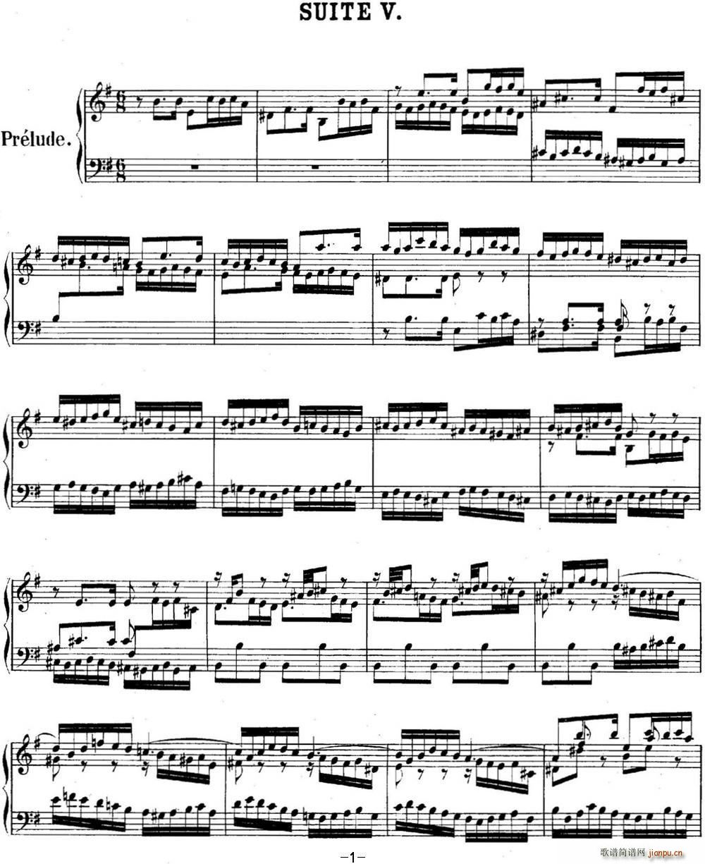 ӢNo 5 ͺ eС 5th Suite BWV 810()1