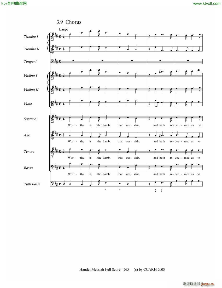 G F Handel Messiah Open Score ()24