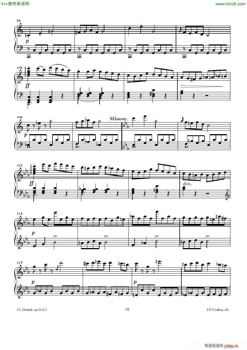 Dussek Sonate No13 op35 No3()18