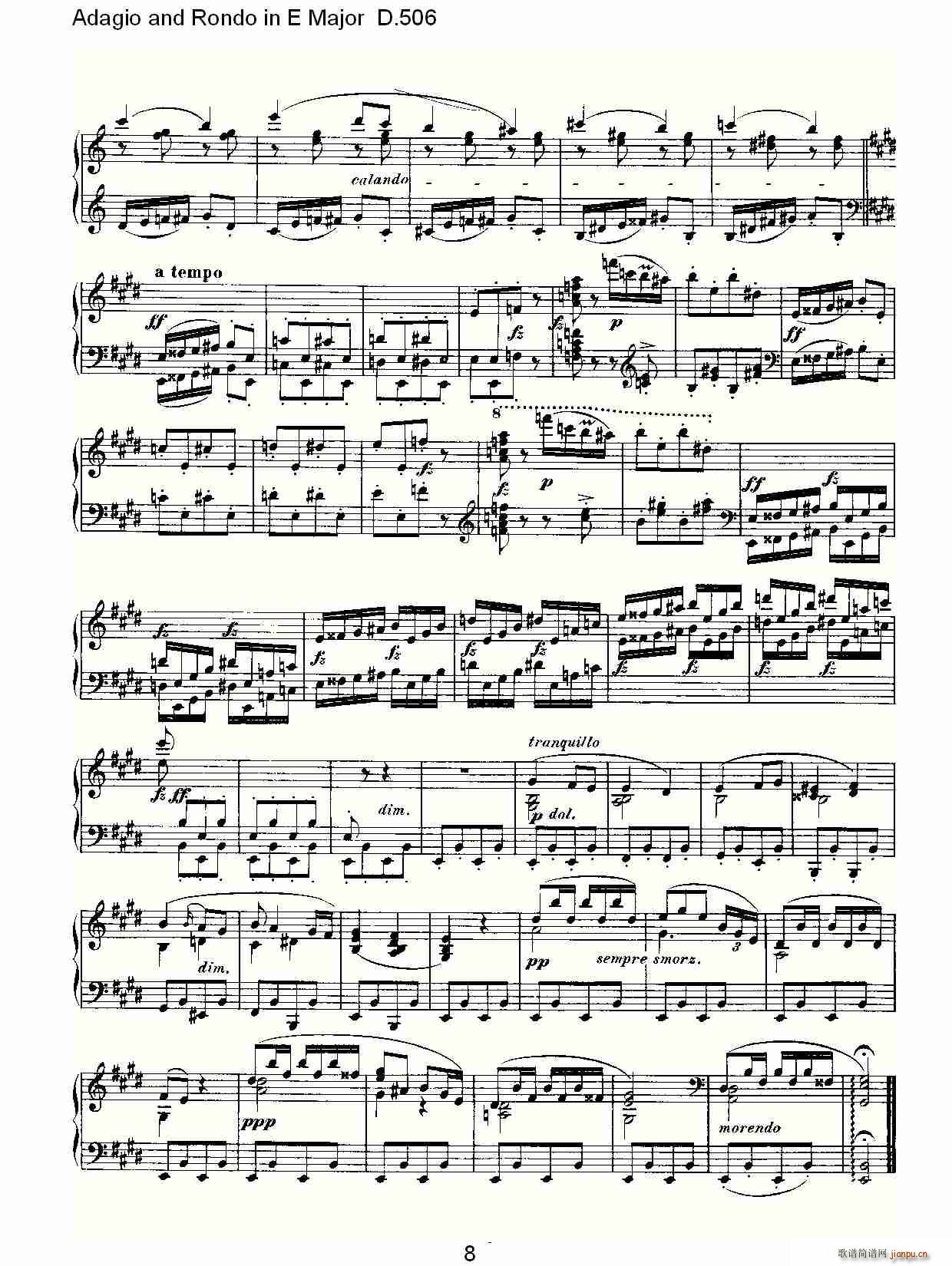 Adagio and Rondo in E Major D.506(ʮּ)9