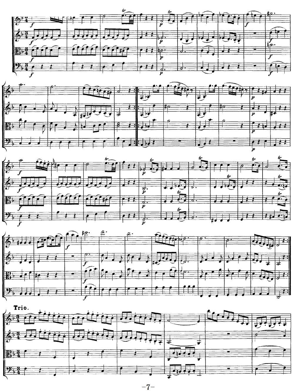 Mozart Quartet No 13 in D Minor K 173()7