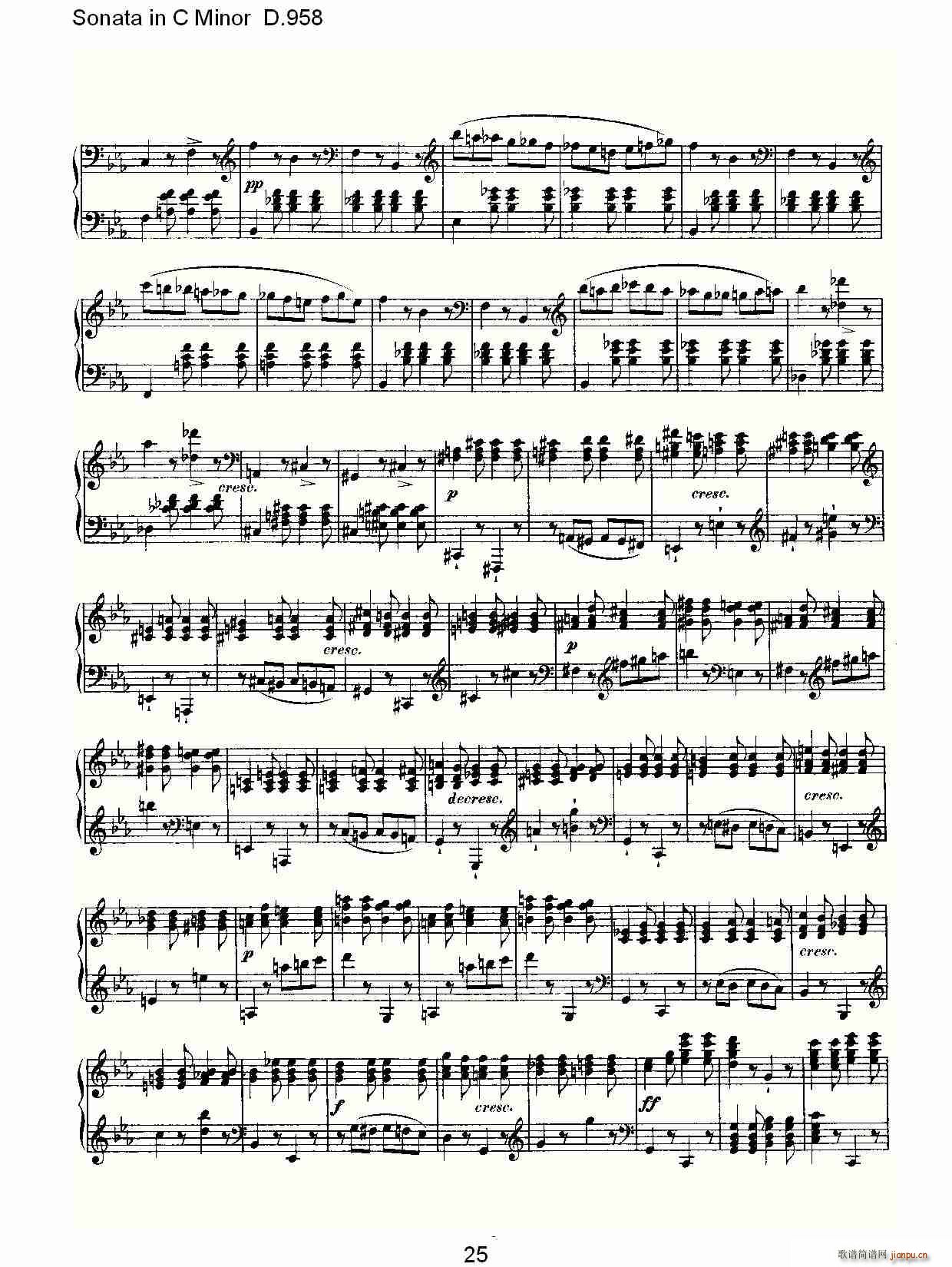 Sonata in C Minor D.958(ʮּ)25