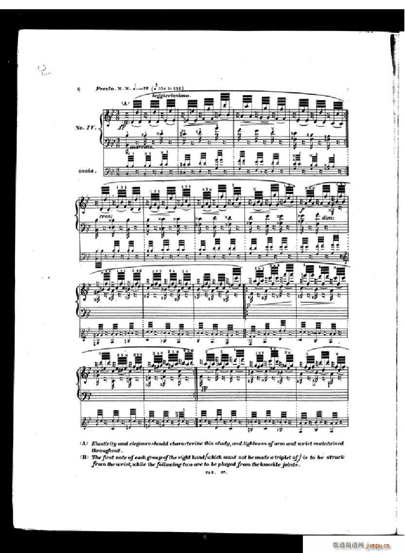 Czerny Etudes de la velocite book II()6