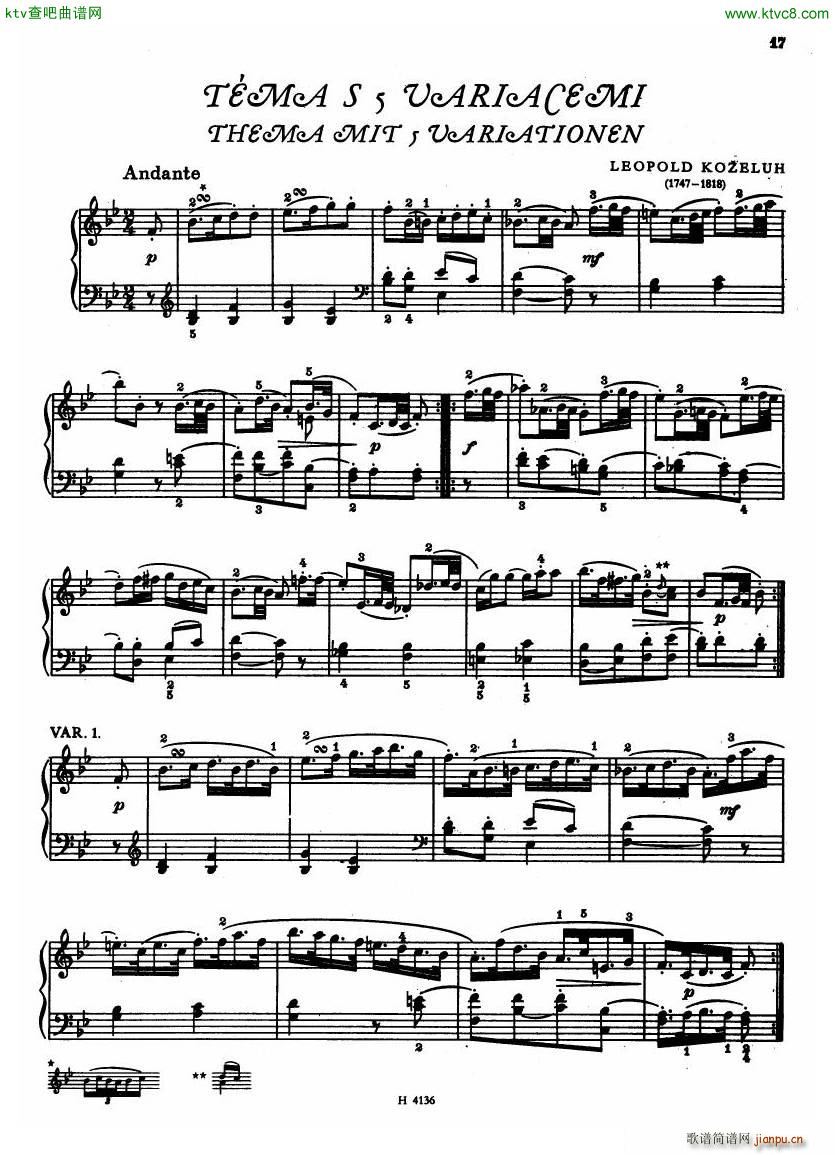 Czech piano variations from 18th century()15