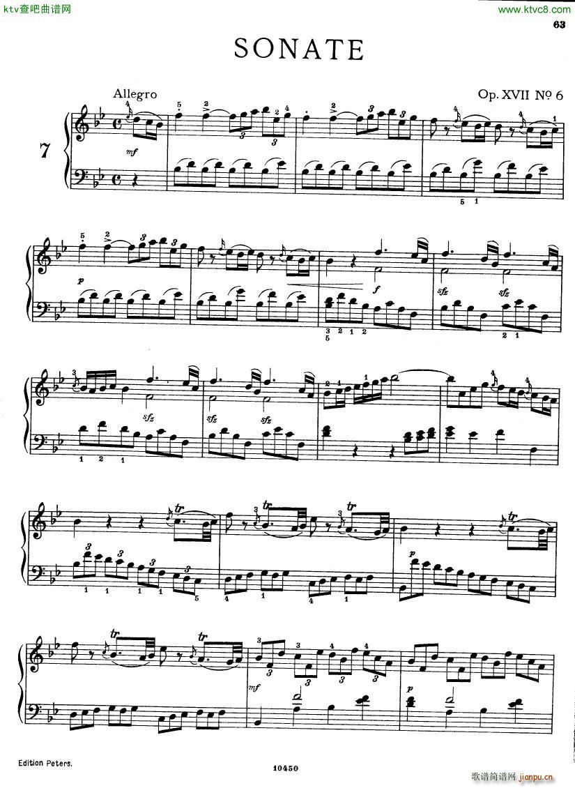 Bach JC op 17 no 6 Sonata()1