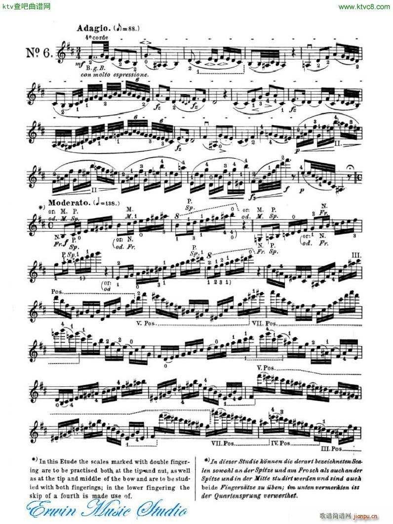 ޵ 24ϰPierre Rode 24 Studi Per violino 01 08(ʮּ)11