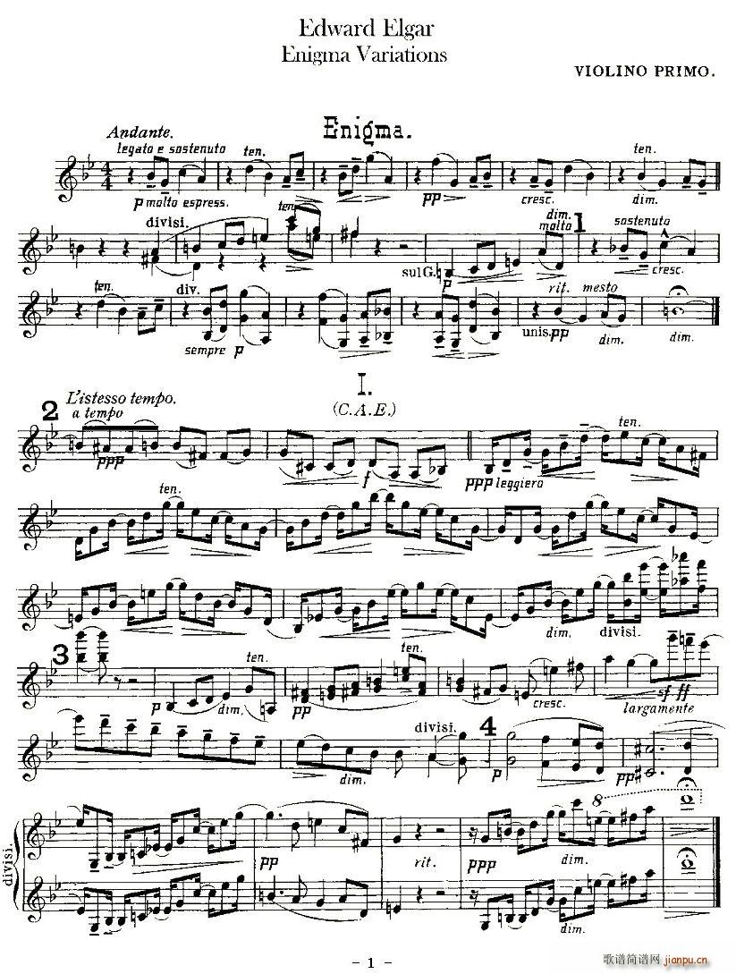 Edward Elgar Enigma Variations(ʮּ)1