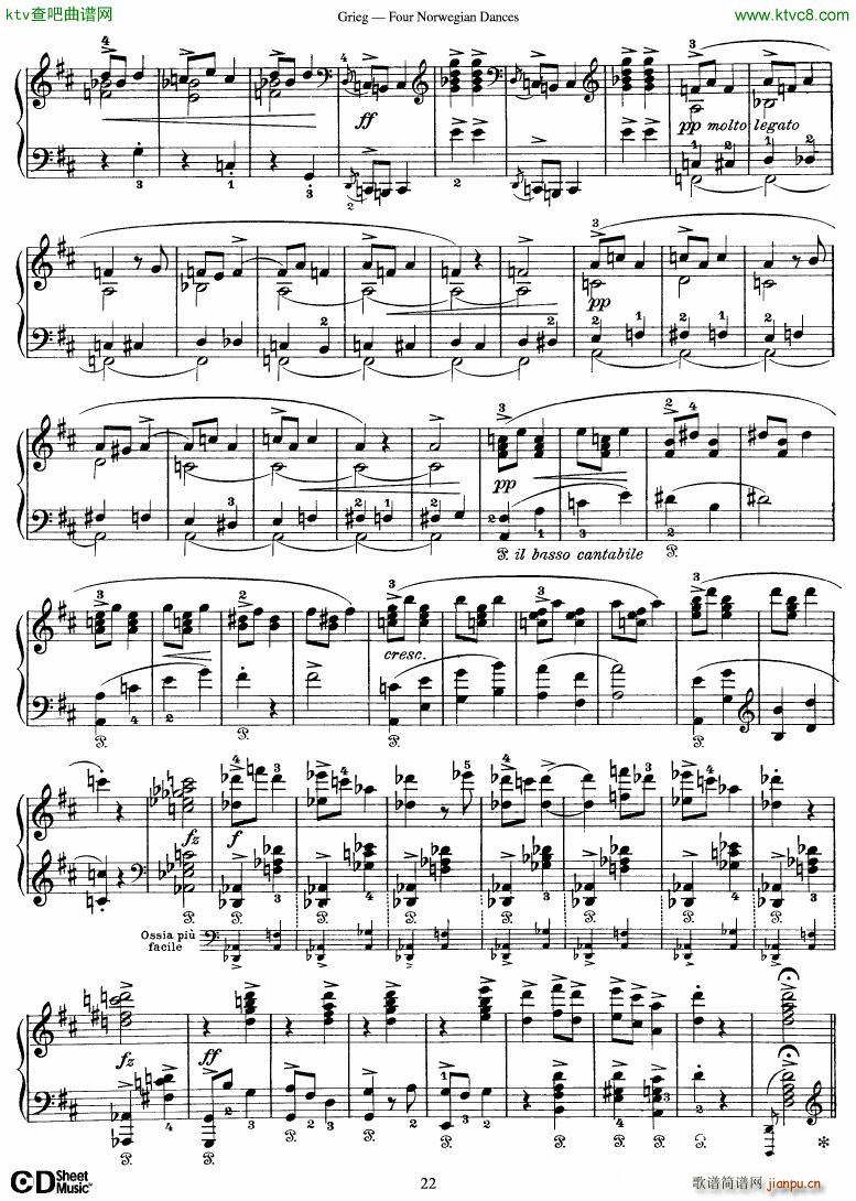 Grieg Four Norwegian Dances()22