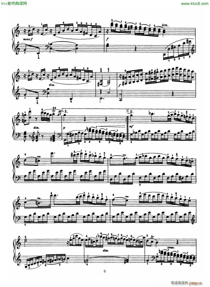 Haydn Piano Sonata No 39 In G()6