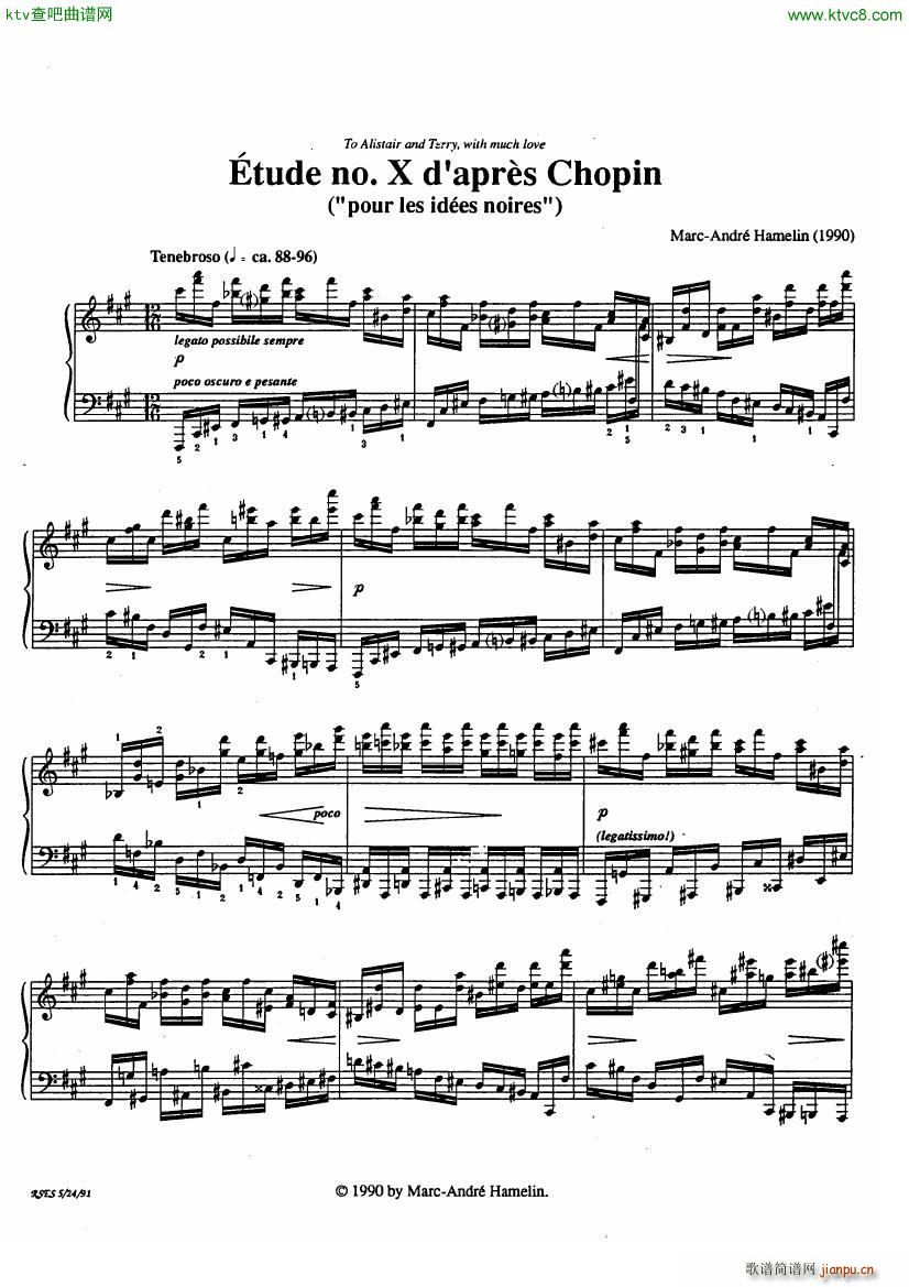 Etude No 10 D aprs Chopin()1