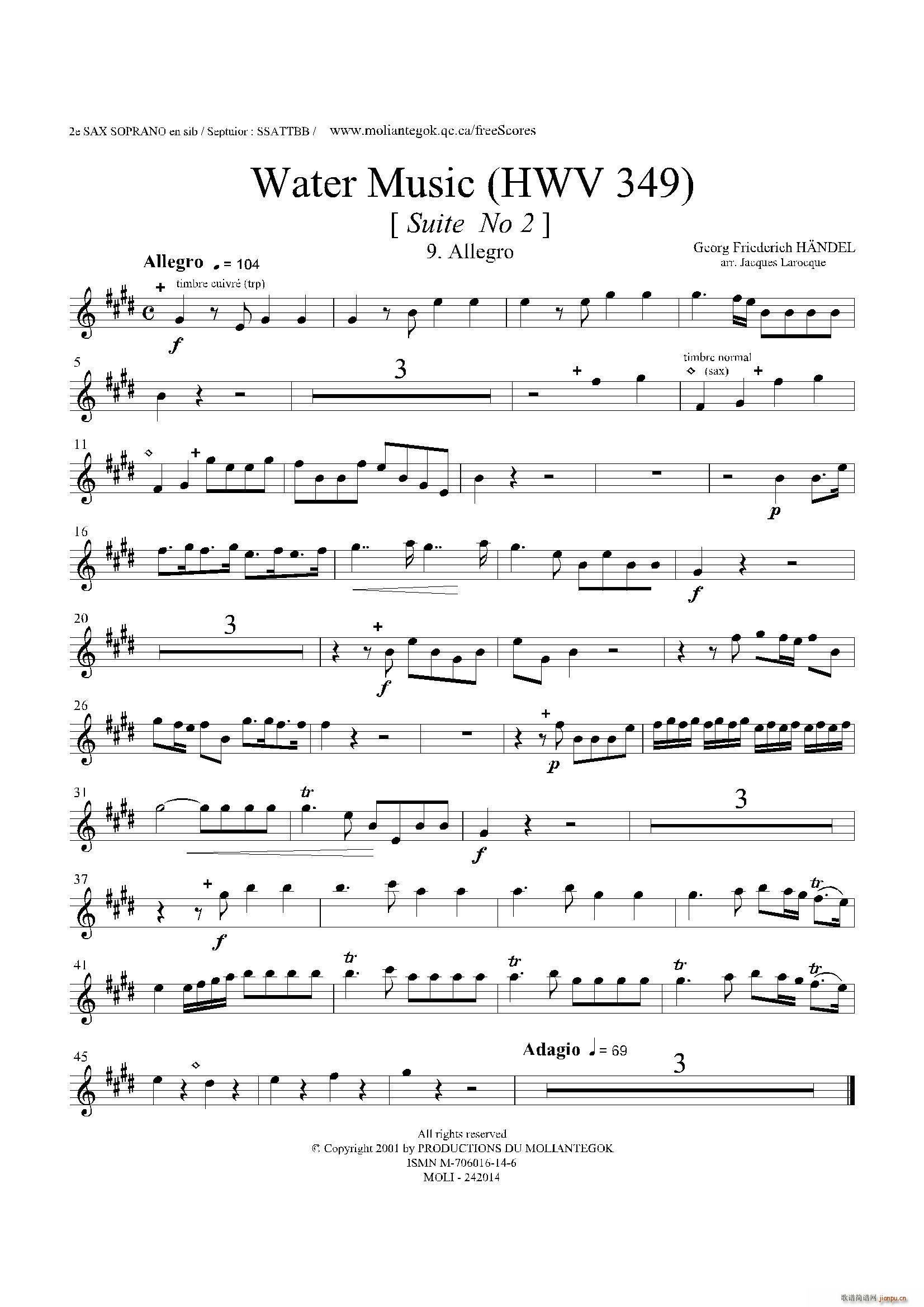 Water Music HWV 349 No 2 ڶ˹(ʮּ)1