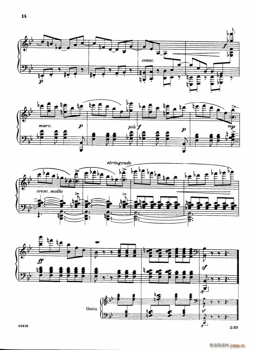 Barber op 28 Souvenirs piano solo()14